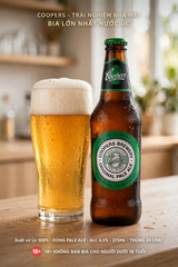 Bia Úc Coopers Original Pale Ale 4.5% 375ml - Thùng 24 Chai Nhập Khẩu Úc