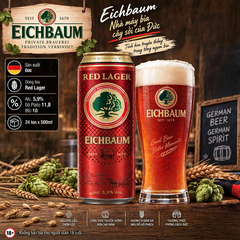 Bia Đức Eichbaum Red Lager 5.9% - Bia Đỏ Nhập Khẩu Đức 500ml - Thùng 24 Lon - Từ 1679