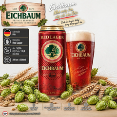 Bia Đức Eichbaum Red Lager 5.9% - Bia Đỏ Nhập Khẩu Đức 500ml - Thùng 24 Lon - Từ 1679