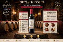 Vang Đỏ Pháp Château Du Rocher Saint-Émilion Grand Cru 14% 750ml - Vang Bordeaux Cao Cấp