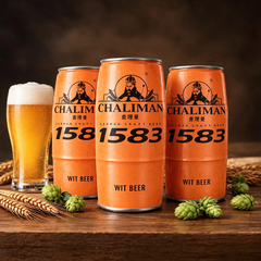 Thùng x 6 Lon Bia Chalimam 1583 1000ml - Wheat Beer / Dark Lager / Wit Beer - Bia Ông Già Trung Hoa 4.8%