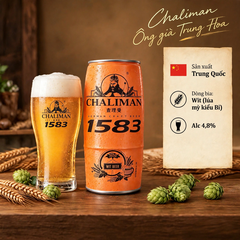 Thùng Bia Chalimam 1583 Wit Beer 6 Lon x 1000ml - Bia Lúa Mỳ Kiểu Bỉ 4.8% German Craft Beer