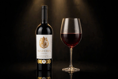 Rượu Vang Việt Nam MATERIA Carmenere 750ml - Vang Đỏ Việt Nam Nhãn Trắng Ép Kim Vàng - 5 Huy Chương Vàng
