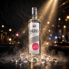 Rượu Rum Trắng HERO White Rum 700ml 40% Vol - Chuyên pha chế Mojito, Cocktail