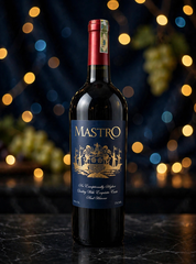 Vang Đỏ MASTRO Nhãn Xanh Navy 750ML 14% - Vị Êm Dịu Chát Nhẹ - Dễ Uống