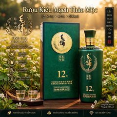 Rượu Kiều Mạch Thảo Mộc 12 Năm Mao Pu 42% 500ml - Tinh Hoa Thảo Bản Cao Cấp