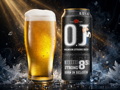 Bia Bỉ OJ Premium Strong Beer 8.5% - Thùng 24 Lon 500ml - Bia Mạnh Nhập Khẩu Belgium - Bia Lon Cao Cấp