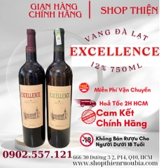 Rượu Vang Đà Lạt Excellence  12% 750ml