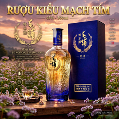 Rượu Kiều Mạch Tím Mao Pu 500ml 45% Alc - Tinh Hoa Ngũ Cốc, Quà Biếu Cao Cấp