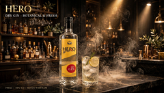 Rượu Gin HERO Dry Gin 700ml 40% Vol - SEVCO Vietnam - Botanical Fresh