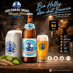 Bia Đức Arcobräu Moos Mooser Liesl Helles 5.2% - Thùng 20 Chai 500ml - Nhập Khẩu Đức - Lager Bavaria 1567