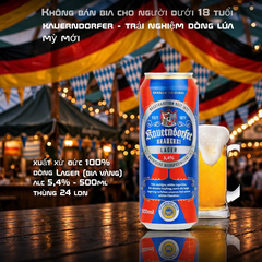 Bia Vàng Đức Kauerndorfer Lager 5,4% 500ml - Bia Đức Seit 1871 Thùng 24 Lon Nhập Khẩu