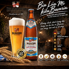 Bia Đức Irlbacher Hefe-Weissbier 5,4% - Thùng 20 Chai 500ml - Nhập Khẩu Đức - Bia Lúa Mì Bavaria