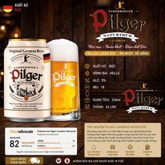 Bia Đức Pilger Helles Lager 5% 330ml - Thùng 24 Lon
