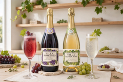 Nước Nho Có Ga Villa Romanio Úc - Sparkling Grape Juice Không Cồn 750ml - Vị Nho Đỏ / Nho Trắng
