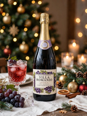 Nước Nho Đỏ Có Ga Villa Romanio Úc 750ml - Sparkling Red Grape Juice Không Cồn - Product of Australia
