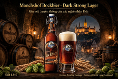 [Thùng 20 Chai] Bia Đức Mönchshof Bockbier 5,4% - Bia Nâu Bock - Dark Strong Lager Nhập Khẩu Đức - Chai 500ml Nút Bật Cổ Điển