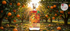 Rượu Cam Eau De Vie D'Orange 44% 530ML - Huy Chương Bạc Lyon 2026 - Cam Tươi