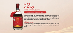 Rượu Xí Muội Spiced Apricot Liqueur 530ml - Rượu Mơ Ô Mai Atiso Ngâm Thủ Công - Quà Biếu Tết