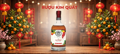 Rượu Kim Quất 530ml - Kumquat Liqueur - Rượu Quất Vàng Hưng Yên Ngâm Mật Ong Thủ Công - Quà Biếu Tết