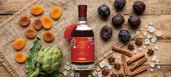 Rượu Xí Muội Spiced Apricot Liqueur 530ml - Rượu Mơ Ô Mai Atiso Ngâm Thủ Công - Quà Biếu Tết