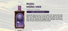 Rượu Mộng Mer 21% 530ML - Liqueur Chanh Giấy & Hoa Đậu Biếc - Rượu Hoa Quả Thủ Công