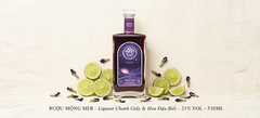 Rượu Mộng Mer 21% 530ML - Liqueur Chanh Giấy & Hoa Đậu Biếc - Rượu Hoa Quả Thủ Công