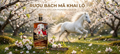 Rượu Mơ Bạch Mã Khai Lộ 40% 700ML - White Stallion - Mơ Ủ Gỗ Sồi - Apricot Brandy