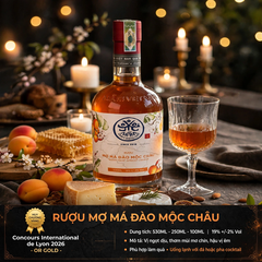 Rượu Mơ Má Đào Mộc Châu MẦM Craft Distillery 530ml 19%