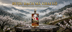 Rượu Mơ Bạch Mã Khai Lộ 40% 700ML - White Stallion - Mơ Ủ Gỗ Sồi - Apricot Brandy