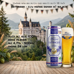 Bia Đức Oettinger Pils 4.7% - Thùng 24 Lon 500ml - Nhập Khẩu 100%