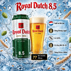 [CHÍNH HÃNG] Bia Royal Dutch 8,5% Hà Lan - Strong Lager Lon 500ml - Thùng 24 Lon - Nhập Khẩu Hà Lan