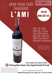 Rượu Vang Đỏ Pháp L'AMI Bordeaux 2021 Merlot Cabernet Sauvignon 14.5% 750ml - Vang Pháp Nhập Khẩu