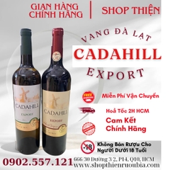 Vang Đà Lạt CADAHILL EXPORT 13% 750ml