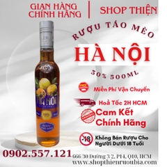 Rượu Táo Mèo Hà Nội 500ml 30% Halico | Chính Hãng, Uống Êm | Shop Thiện