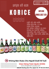 Rượu Sô Chu Hàn Quốc KORICE Soju 360ml
