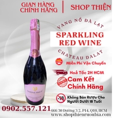 Vang Nổ Đỏ Đà Lạt Champgne Chateau Dalat Sparkling Red 750ml