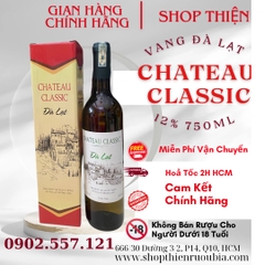 Vang Trắng Đà Lạt CHATEAU CLASSIC 12% 750ml