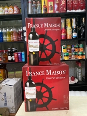 Rượu Vang Pháp FRANCE MAISON 13.5% 3 Lít- Cabernet Sauvignon- Vang Đỏ
