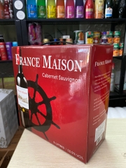 Rượu Vang Pháp FRANCE MAISON 13.5% 5 Lít- Cabernet Sauvignon- Vang Đỏ