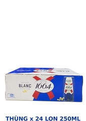 Bia 1664 Blanc 250ml Phiên Bản Walala Artist Edition - Thùng 24 Lon - Bia Lúa Mỳ Pháp 5%