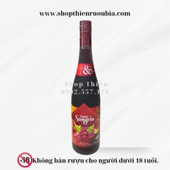 Rượu Vang Trái Cây Nhẹ Độ VIVAZZ SANGRIA 7% 750ml - Nho đỏ