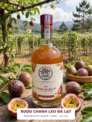 Rượu Chanh Leo Đà Lạt 530ML 21% - Passion Fruit Liqueur - MẦM Craft