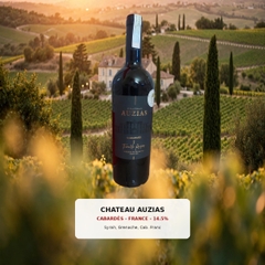Rượu Vang Đỏ Pháp Chateau Auzias Cabardès Famille Auzias 750ml - 14.5% - Syrah Grenache Cabernet Franc