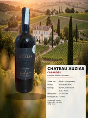 Rượu Vang Đỏ Pháp Chateau Auzias Cabardès Famille Auzias 750ml - 14.5% - Syrah Grenache Cabernet Franc