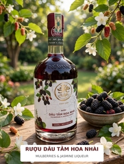 Rượu Dâu Tằm Hoa Nhài 530ML 16% - MẦM Craft Distillery - Mulberries & Jasmine Liqueur