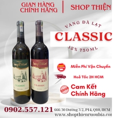 Rượu Vang Đà Lạt CLASSIC  12% 750ml
