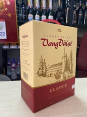 1 Thùng Vang Đà Lạt classic Đỏ 3 Lít x4 Hộp