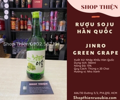 Rượu Sô chu Hàn Quốc JINRO Green Grape 360ml - Vị Nho xanh