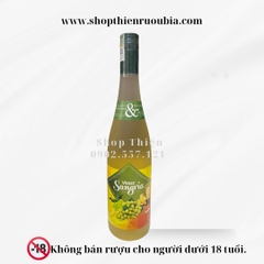 Vang Trái Cây Nhẹ Độ VIVAZZ SANGRIA 7% 750ml- Nho Trắng( Nho xanh)